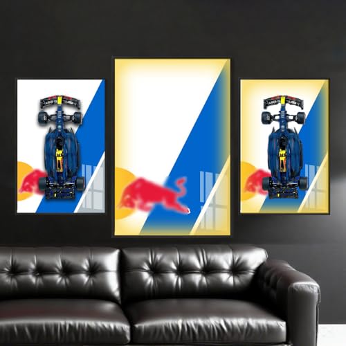 Luminous Version Display Wall Board for Lego 42206 Technic Oracle Red Bull Racing Car, 42206 Frame Presentation Wall for 42206 Car Wall Mount, Picture Frame 50X80 cm (Frame Only) (LED Version D) von Generisch