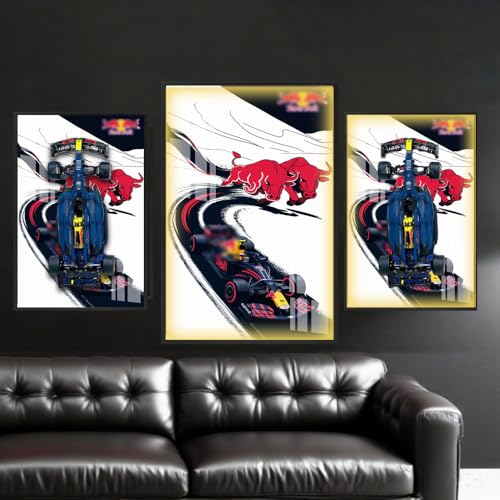 Luminous Version Display Wall Board for Lego 42206 Technic Oracle Red Bull Racing Car, 42206 Frame Presentation Wall for 42206 Car Wall Mount, Picture Frame 50X80 cm (Frame Only) (LED Version K) von Generisch