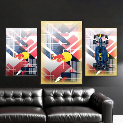 Luminous Version Display Wall Board for Lego 42206 Technic Oracle Red Bull Racing Car, 42206 Frame Presentation Wall for 42206 Car Wall Mount, Picture Frame 50X80 cm (Frame Only) (LED Version L) von Generisch