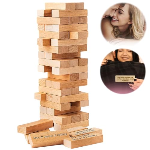 Generic - Lust Tower: 54Pcs Super Naughty Block Tower Spiel, Erwachsene Paare Spiel, Valentinstag Geschenk, Holz Stapelspiel Generic - Lust Tower: 54Pcs Super Naughty Block Tower Spiel, Erwachsene Paare Spiel, Valentinstag Geschenk, Holz Stapelspiel von Generisch