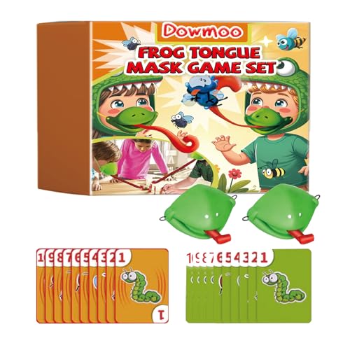 Lustige Spiele, Tongues Out-Spiel,Chamäleon streckt die Zunge heraus, Streichspielzeug - Urkomischer interaktiver Eltern-Kind-Kampf, kreatives Froschspielzeug mit herausgestreckter Zunge für Zuhause, von Generisch