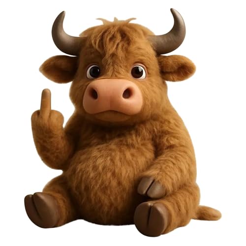 Lustiges Mittelfinger-Plüschtier – Weiches Deko-Element zum Stressabbau für Erwachsene | Humorvolles, ausdrucksstarkes Gestentier | Einzigartiges Scherzgeschenk (B) von Generisch