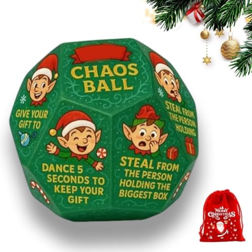 Lustiges Partyspiel-Würfel, 12 verschiedene Seiten, lustige Weihnachts-Chao-Party-Austausch-Geschenke, Wichteln, Rentier, Familie, Maseve-Spiele, Bürogruppen-Team-Idee Lustiges Partyspiel-Würfel, 12 verschiedene Seiten, lustige Weihnachts-Chao-Party-Austausch-Geschenke, Wichteln, Rentier, Familie, Maseve-Spiele, Bürogruppen-Team-Idee von Generisch