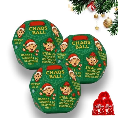 Lustiges Partyspiel-Würfel, 12 verschiedene Seiten, lustige Weihnachts-Chao-Party-Austausch-Geschenke, Wichteln, Rentier, Familie, Maseve-Spiele, Bürogruppen-Team-Idee Lustiges Partyspiel-Würfel, 12 verschiedene Seiten, lustige Weihnachts-Chao-Party-Austausch-Geschenke, Wichteln, Rentier, Familie, Maseve-Spiele, Bürogruppen-Team-Idee von Generisch