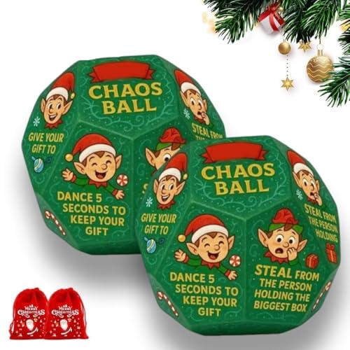 Lustiges Partyspiel-Würfel, 12 verschiedene Seiten, lustige Weihnachts-Chao-Party-Austausch-Geschenke, Wichteln, Rentier, Familie, Maseve-Spiele, Bürogruppen-Team-Idee Lustiges Partyspiel-Würfel, 12 verschiedene Seiten, lustige Weihnachts-Chao-Party-Austausch-Geschenke, Wichteln, Rentier, Familie, Maseve-Spiele, Bürogruppen-Team-Idee von Generisch