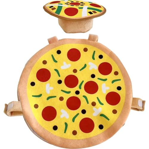 Lustiges Pizza-Kostüm mit Hut Neuheit Essen Outfits Party Cosplay Kostüm für Halloween Performance Party Verkleidung Lustiges Pizza-Kostüm mit Hut Neuheit Essen Outfits Party Cosplay Kostüm für Halloween Performance Party Verkleidung von Generisch