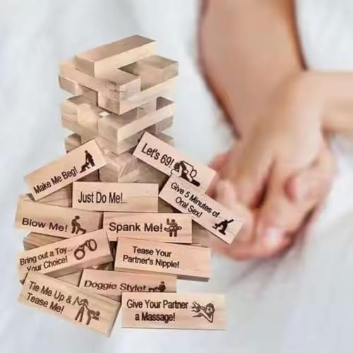Lustturm-Blöcke für Paare, super freche Lust Tower, Freaky Blöcke, Spiel für Erwachsene, Lust Tower Freaky Blöcke, Schlafzimmer-Spiele für Paare, Paare, Date-Nacht-Ideen für Valentinstag, 48 Stück Lustturm-Blöcke für Paare, super freche Lust Tower, Freaky Blöcke, Spiel für Erwachsene, Lust Tower Freaky Blöcke, Schlafzimmer-Spiele für Paare, Paare, Date-Nacht-Ideen für Valentinstag, 48 Stück von Generisch