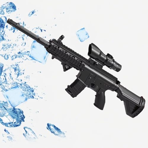 M416 Sturmgewehr Dual Modus Soft Bullet Wasserball Spielzeugpistolen Verstellbares Teleskop Spielzeugwaffen Langstreckenschießen Spielzeug Gewehr Für Kinder ab 6 Jahren Outdoor Toy Gun von Generisch
