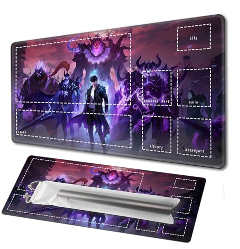 MTG card game pad anti slip back print, suitable for card game enthusiasts TCG multifunctional game pad 35.4×15.5in (anime pattern) (C) von Generisch