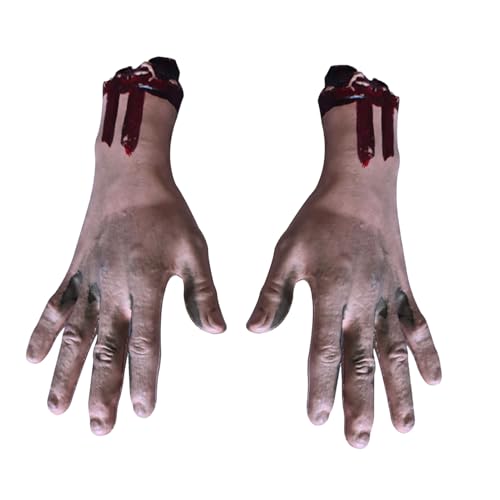 Macabre Halloween Dekorationen - Falsche Mitglieder, Blutiges Accessoires | Simulacres Von Grabenhänden, Gruseliger Latexarm Für Tatorte, Finstere Atmosphäre An Der Tür Oder Treppe, Suchen Sie Nicht von Generisch