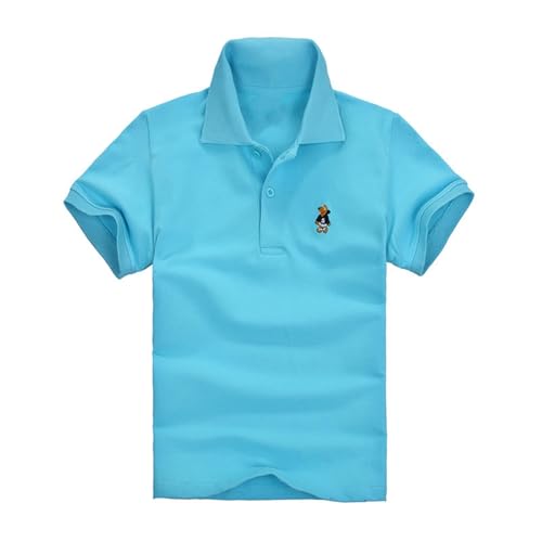 Mädchen-Hemd, Sommer, leger, Urlaub, Schule, Geschenke für Teenager, lässig, Stehkragen, Kinderbluse, kurzärmelig, Revers, Oberteil, Hundegrafik, Knopfleiste Mädchen-Hemd, Sommer, leger, Urlaub, Schule, Geschenke für Teenager, lässig, Stehkragen, Kinderbluse, kurzärmelig, Revers, Oberteil, Hundegrafik, Knopfleiste von Generisch