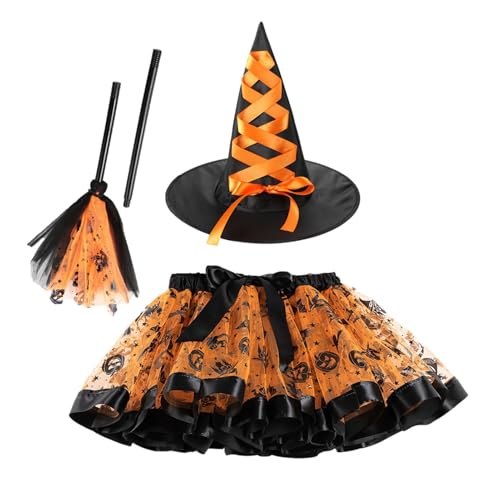 Mädchen Hexenkostüm - Dress -up -Outfit mit Hut und Besen - Hexen -Tutu -Rock, Rollenspiele Requisiten für Veranstaltungen, Karnevale, Maskerade eine breite Palette von Nutzungsgeborenen, die für Mädchen Hexenkostüm - Dress -up -Outfit mit Hut und Besen - Hexen -Tutu -Rock, Rollenspiele Requisiten für Veranstaltungen, Karnevale, Maskerade eine breite Palette von Nutzungsgeborenen, die für von Generisch