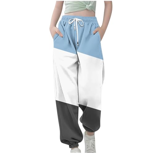 Mädchen-Hose, volle Länge, Trainingsanzug, Jogginghose, leicht, Sommer, Baggy, leger, geometrisch, hohe Taille, legere Jogginghose, klassische Sport-Lounge-Hose Mädchen-Hose, volle Länge, Trainingsanzug, Jogginghose, leicht, Sommer, Baggy, leger, geometrisch, hohe Taille, legere Jogginghose, klassische Sport-Lounge-Hose von Generisch