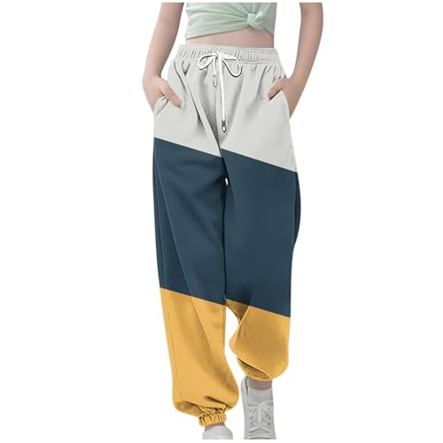 Mädchen-Jogginghose in voller Länge, Fußball-Trainingshose, leicht, Sommer, Baggy-Jogginghose, Geometrie, hohe Taille, legere Jogginghose, klassische Sport-Lounge-Hose Mädchen-Jogginghose in voller Länge, Fußball-Trainingshose, leicht, Sommer, Baggy-Jogginghose, Geometrie, hohe Taille, legere Jogginghose, klassische Sport-Lounge-Hose von Generisch