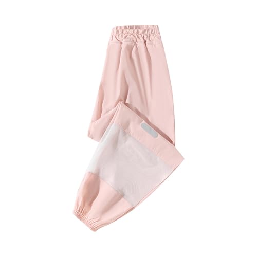 Mädchen-Jogginghose mit 4-Wege-elastischem Bund, ultradehnbar, für Kinder, Sommer, legere Outfits, Hose für volle Länge, lockere Passform, Fitnessstudio Mädchen-Jogginghose mit 4-Wege-elastischem Bund, ultradehnbar, für Kinder, Sommer, legere Outfits, Hose für volle Länge, lockere Passform, Fitnessstudio von Generisch