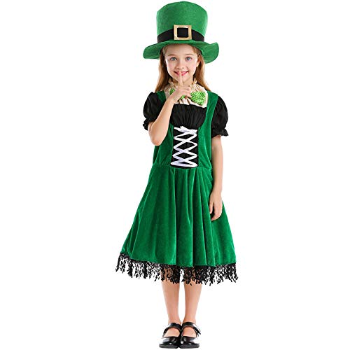 Mädchen Kinder St. Patricks Day Tops Hut Set 3-teiliges St. Patrick Kostüm Set Kobold Kostüm Irisches Kostüm Zubehör Koboldmütze St. Paddy's Day Irish Mädchen Kinder St. Patricks Day Tops Hut Set 3-teiliges St. Patrick Kostüm Set Kobold Kostüm Irisches Kostüm Zubehör Koboldmütze St. Paddy's Day Irish von Generisch