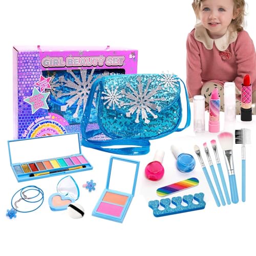 Mädchen spielen Make-up,Spielen Make-up - Waschbares Schminkspielzeug-Set - Echtes Kinder-Make-up-Set für Mädchen, Kleinkindspielzeug für 3–12-Jährige, Make-up-Spielzeug für Weihnachten, Geburtstag, P Mädchen spielen Make-up,Spielen Make-up - Waschbares Schminkspielzeug-Set - Echtes Kinder-Make-up-Set für Mädchen, Kleinkindspielzeug für 3–12-Jährige, Make-up-Spielzeug für Weihnachten, Geburtstag, P von Generisch