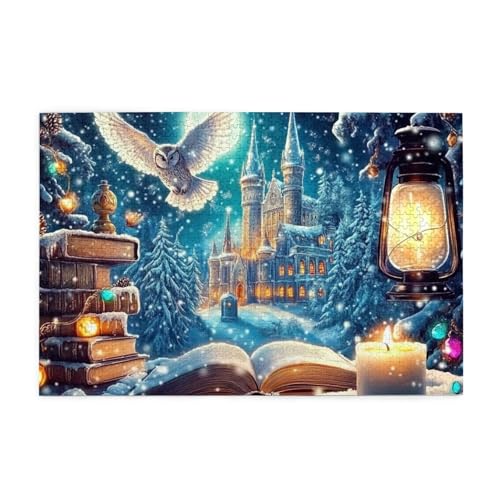 Magic Books und Eulen 1000 Teile Puzzles für Erwachsene Holzpuzzles für Erwachsene Geschenke Heimdekoration Magic Books und Eulen 1000 Teile Puzzles für Erwachsene Holzpuzzles für Erwachsene Geschenke Heimdekoration von Generisch