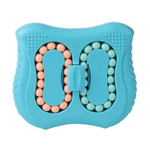 Magic Cube - Drehbohnen -Puzzlespielzeug, Handheld -Stress -Relief -Spinner, Lernspiel für Bildungsentwicklung | Interaktiver farbenfroher Puzzlewürfel, Kinder Geburtstagsschule von Generisch