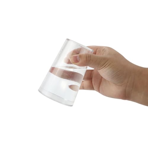 Magic Trick Cup - Hängender Wasserbecher, auslaufsicherer Trick, transparente magische Requisite für Magier, PVC-Material, 10,5 x 5,5 x 7 cm von Generisch