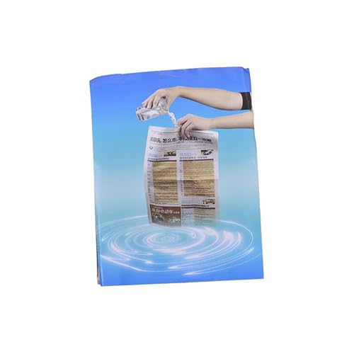 Magischer Zeitungstrick - Wassergießen aus Zeitung, versteckter Wassertrick, magische Requisite für Aufführungen, Papiermaterial, 42 x 27 cm von Generisch