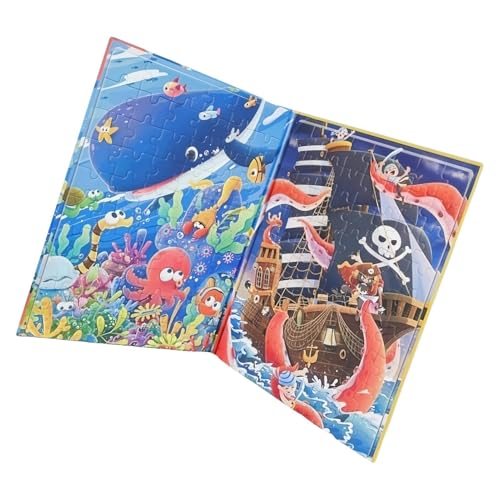 Magnet Puzzle - Lernspielzeug Puzzle Für Kinder,Beschäftigungsbuch Reisespiel Mit Auto Und Flugzeug Für Unterwegs Lernspiel Geschenkidee von Generisch