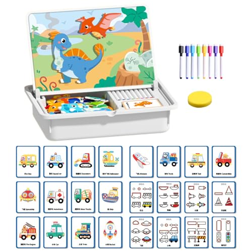 Magnetes Gesichtskleid - Vorschulbildung Doppelseitige | Magnetisches Gesicht Dress -up Passendes Spielzeug -Puzzle -Spiel Für Reisespiel Für Kindergarten Kindergarten Schulferien Neujahr Weihnachten von Generisch
