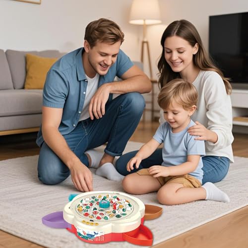Magnetic Fishing Game Set, Musical Toddler Learning Toy, Fun Educational Activity for Fine Motor Skills, for Kids Ages 4-6, Boys, Girls, Son, Daughter, Parent-Child Interaction von Generisch