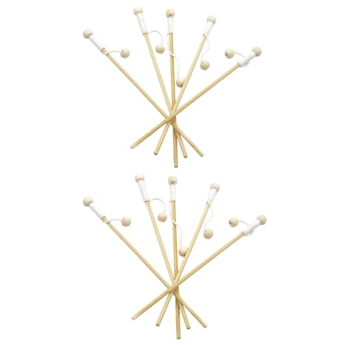 Magnetische Angelruten Aus Holz – 10 Stück, Zubehör Für Angelbrettspiele, Pool-Badespielzeug, Pädagogisches Lernspielzeug Für Den Kindergarten, Vorschulkinder von Generisch
