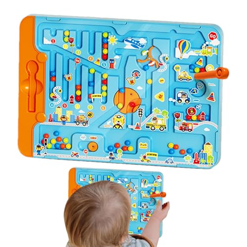Magnetische Farbe und Zahlenlabyrinth, Magnetpuzzlespiel - Magnetische Perlen Farb- und Zahlenaktivitätskarte - Aufklärungsspielzeug Vorschullernaktivitäten für Zuhause, Freien und Reisen Magnetische Farbe und Zahlenlabyrinth, Magnetpuzzlespiel - Magnetische Perlen Farb- und Zahlenaktivitätskarte - Aufklärungsspielzeug Vorschullernaktivitäten für Zuhause, Freien und Reisen von Generisch