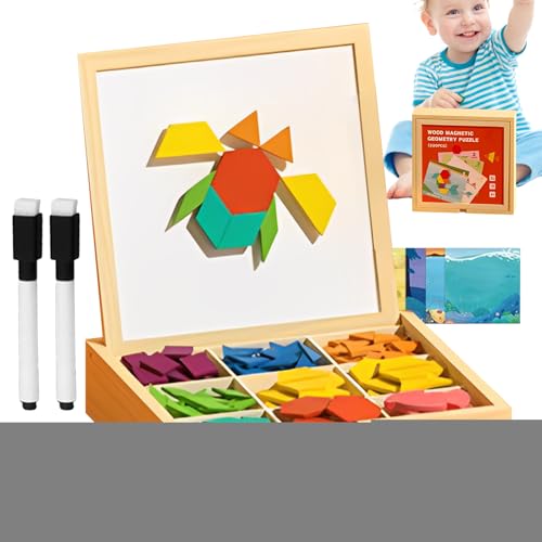 Magnetische Holzfiguren – Set aus magnetischen Holzfiguren mit geometrischen Formen, sichere geometrische Würfel für Kinder ab 3 Jahren Haus Reisen Geburtstag Mädchen und Magnetische Holzfiguren – Set aus magnetischen Holzfiguren mit geometrischen Formen, sichere geometrische Würfel für Kinder ab 3 Jahren Haus Reisen Geburtstag Mädchen und von Generisch