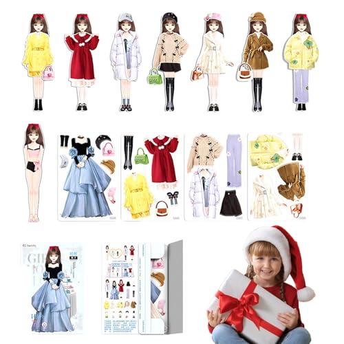 Magnetische Kleiderpuppen - Magnetische Prinzessin Dress Up Paper Doll | Stellen Sie sich vor, Spielzeug für Mädchen zu spielen, Schnitte vor, dass Spiele -Outfit, Magnetkleidung Rätsel kreatives Mode Magnetische Kleiderpuppen - Magnetische Prinzessin Dress Up Paper Doll | Stellen Sie sich vor, Spielzeug für Mädchen zu spielen, Schnitte vor, dass Spiele -Outfit, Magnetkleidung Rätsel kreatives Mode von Generisch