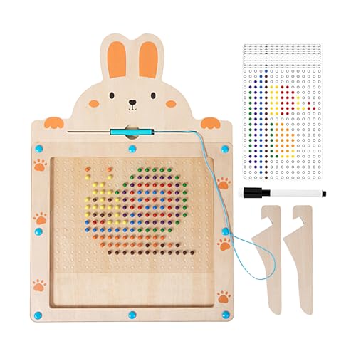 Magnetische Maltafel | 2-in-1 Magnet Maltafel - Holz Zeichenbrett Lernspielzeug Ab 3 Jahre Pädagogisches Spielzeug Für Mädchen Reisegeburtstag Kindergarten Unterricht Vorschule Magnetische Maltafel | 2-in-1 Magnet Maltafel - Holz Zeichenbrett Lernspielzeug Ab 3 Jahre Pädagogisches Spielzeug Für Mädchen Reisegeburtstag Kindergarten Unterricht Vorschule von Generisch