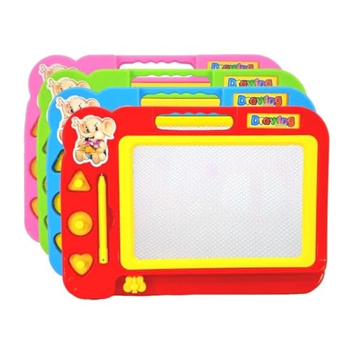 Magnetische Maltafel Zaubertafel für Kinder, WordPad Kunst Lernspielzeug Zeichenwerkzeug, Zeichentafel Zaubermaltafel Malbrett mit 3 x Radiergummis für Kinder ab 3 Jahre Geschenk, zufällige Farbe von Generisch
