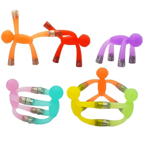 Magnetische Mini-Spiele für Herren – Set mit 8 flexiblen Gummi-Figuren mit starken Magneten | Magnetisches Spielzeug Kühlschrank für kleine Kinder | Reisespiel für Kinder, sensorisches Fidget Bomb von Generisch