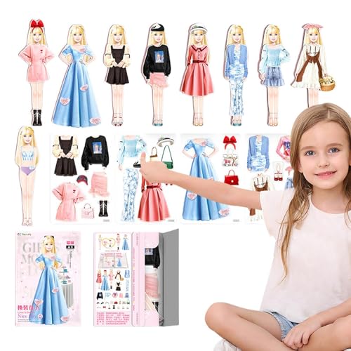 Magnetische Prinzessinnen-Anziehpuppen Aus Papier – Magnetische Mode-Anziehpuppen – Magnetische Papierpuppen, Anziehbuch, Papierpuppen-Stickerbuch Für Kinder Im Alter Von 3 Bis 12 Jahren Magnetische Prinzessinnen-Anziehpuppen Aus Papier – Magnetische Mode-Anziehpuppen – Magnetische Papierpuppen, Anziehbuch, Papierpuppen-Stickerbuch Für Kinder Im Alter Von 3 Bis 12 Jahren von Generisch