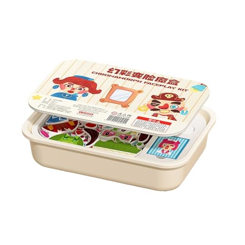 Magnetische Puzzle Boards | Magnetisches Holz Puzzle Tischspiel Mit Aufbewahrungsbox - Interaktives Eltern Kind Spielzeug Kinder,Für Kleinkinder Mädchen Kinder Ab 3-6 Jahren von Generisch