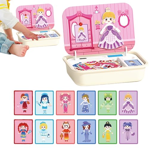 Magnetische Puzzles - Holz Magnet Puzzle Mit Aufbewahrungsbox Für Unterwegs | Lernspielzeug Für Kinder Im Vorschulalter | Für Kleinkinder Mädchen Kinder Ab 3-6 Jahren Magnetische Puzzles - Holz Magnet Puzzle Mit Aufbewahrungsbox Für Unterwegs | Lernspielzeug Für Kinder Im Vorschulalter | Für Kleinkinder Mädchen Kinder Ab 3-6 Jahren von Generisch