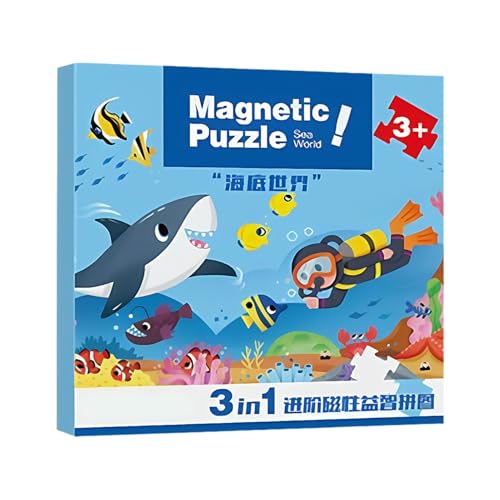 Magnetische Rätsel für Kinder | Bildungsreise -Puzzle | Spielzeug für Feinmotorik Fertigkeiten | und Mädchen 2-6 Jahre von Generisch