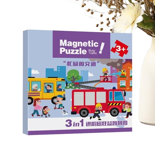 Magnetische Rätsel für Kinder | Bildungsreise -Puzzle | Spielzeug für Feinmotorik Fertigkeiten | und Mädchen 2-6 Jahre von Generisch
