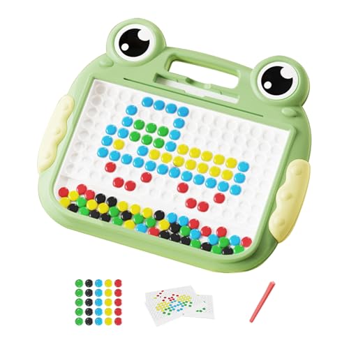 Magnetische Zeichenbrett - Doodle Board, Perlenbrett | Froschmagnet Perlen Zeichnungsbrett, Vorschulbildung Spielzeug für Mädchen zum Erlernen von Feinmotorik Kreativität Reiseaktivität von Generisch
