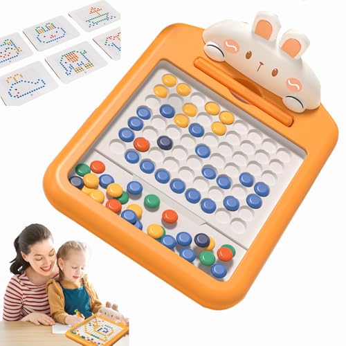 Magnetische Zeichentafel für Kinder, Magnetisches Bohnen Zeichenbrett, Magnetic Drawing Board, Magnetische Maltafel Zaubertafel, Montessori Reise Spielzeug für Kreativität, Reise & Schule (S) von Generisch