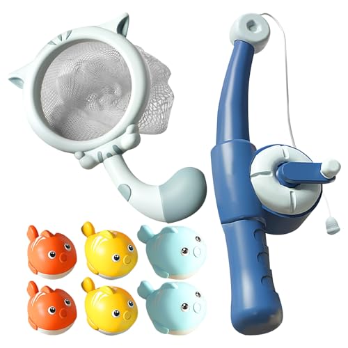 Magnetischer Fischereispielzeug, Baby Angelzeug, Interaktive Wasserspielzeug Kinder Kinder Bath Game, Pädagogisches Kleinkind Outdoor -Spiel Fischspiel Set für die Badewanne des Badezimmers nach Hause Magnetischer Fischereispielzeug, Baby Angelzeug, Interaktive Wasserspielzeug Kinder Kinder Bath Game, Pädagogisches Kleinkind Outdoor -Spiel Fischspiel Set für die Badewanne des Badezimmers nach Hause von Generisch