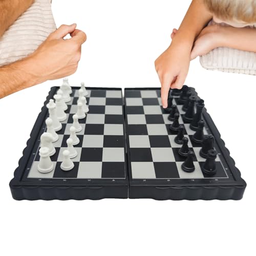 Magnetischer Schachsatz | Klapper Schachbrett | Portable Storage Board | Kreative Familienbrettspiele, interaktives magnetisches Schach für Familie, Eltern Magnetischer Schachsatz | Klapper Schachbrett | Portable Storage Board | Kreative Familienbrettspiele, interaktives magnetisches Schach für Familie, Eltern von Generisch