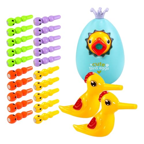 Magnetischer Specht Spielzeug | Pädagogisches Magnet Fangwurm Spiel | ABS Münzbank Motorik Lernspielzeug Vorschule Schule Zuhause Kinder Unterhaltung Frühkindliche Bildung Eltern Kind von Generisch