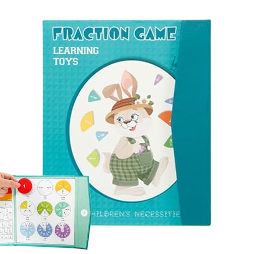 Magnetisches Bruchrechnen Demonstrationsbuch, Mathematische Bruchteile Lernmagnete Puzzles, Praktische Bausteine Für Tischgrundschule Unterricht Homeschool Schüler Kinder Jugendliche Kleinkinder von Generisch