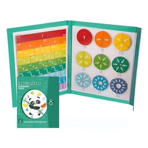 Magnetisches Bruchteil Puzzle - Magnetisches Buch Bruchteil Puzzle Für Kinder | Magnetische Bruchrechnen Für Lehrer | Mathe Manipulationen Für Grundschulkinder Magnetisches Bruchteil Puzzle - Magnetisches Buch Bruchteil Puzzle Für Kinder | Magnetische Bruchrechnen Für Lehrer | Mathe Manipulationen Für Grundschulkinder von Generisch
