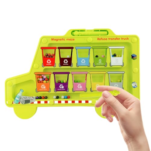 Magnetisches Farben- Und Zahlenlabyrinth - Puzzle-Spiel & Aktivitätsbrett | Lernspielzeug Zur Förderung Von Mathe- Und Zählfähigkeiten Mit Kognitiver Entwicklung Für Kinder 2-6 Jahre von Generisch