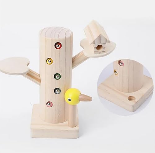 Magnetisches Holz-Lernspiel - „Fang die Würmer“ - Specht und Würmer, Motorik-Spielzeug für Kinder ab 3 Jahre Magnetisches Holz-Lernspiel - „Fang die Würmer“ - Specht und Würmer, Motorik-Spielzeug für Kinder ab 3 Jahre von Generisch