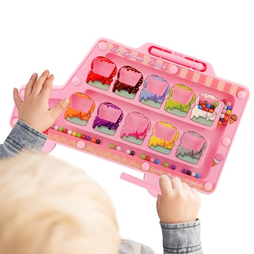 Magnetisches Labyrinthbrett,Farbensortierspiel Mit Magnetsteinen - Lernspiel Für Kinder 2-6 Jahre Zur Feinmotorik Förderung Mit Kognitiven & Problemlösungsübungen von Generisch